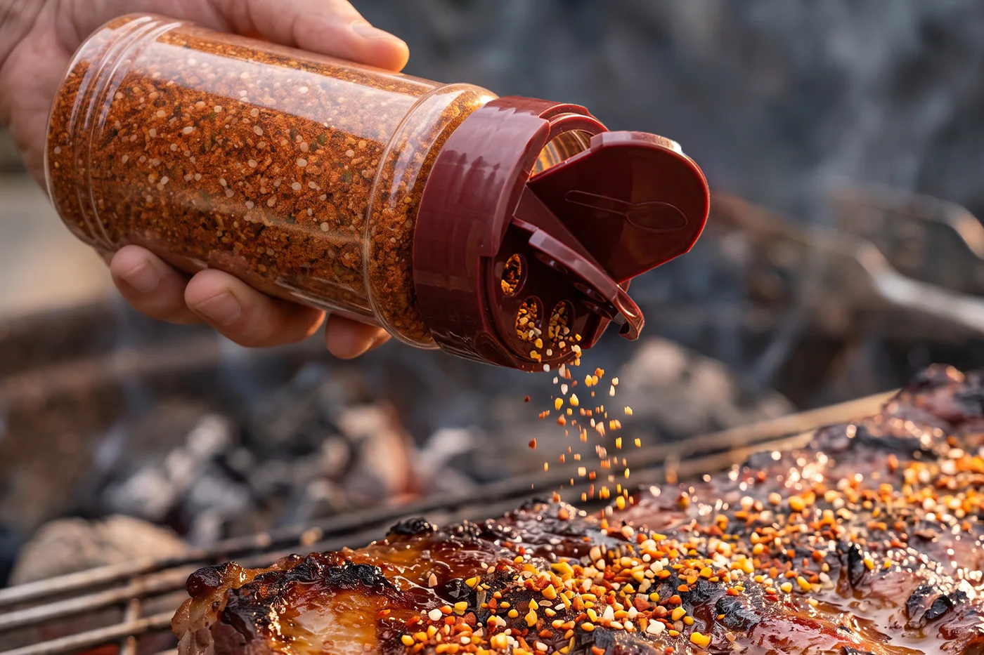 Flacons pour mélanges d'épices barbecue – utilisation pour le conditionnement alimentaire
