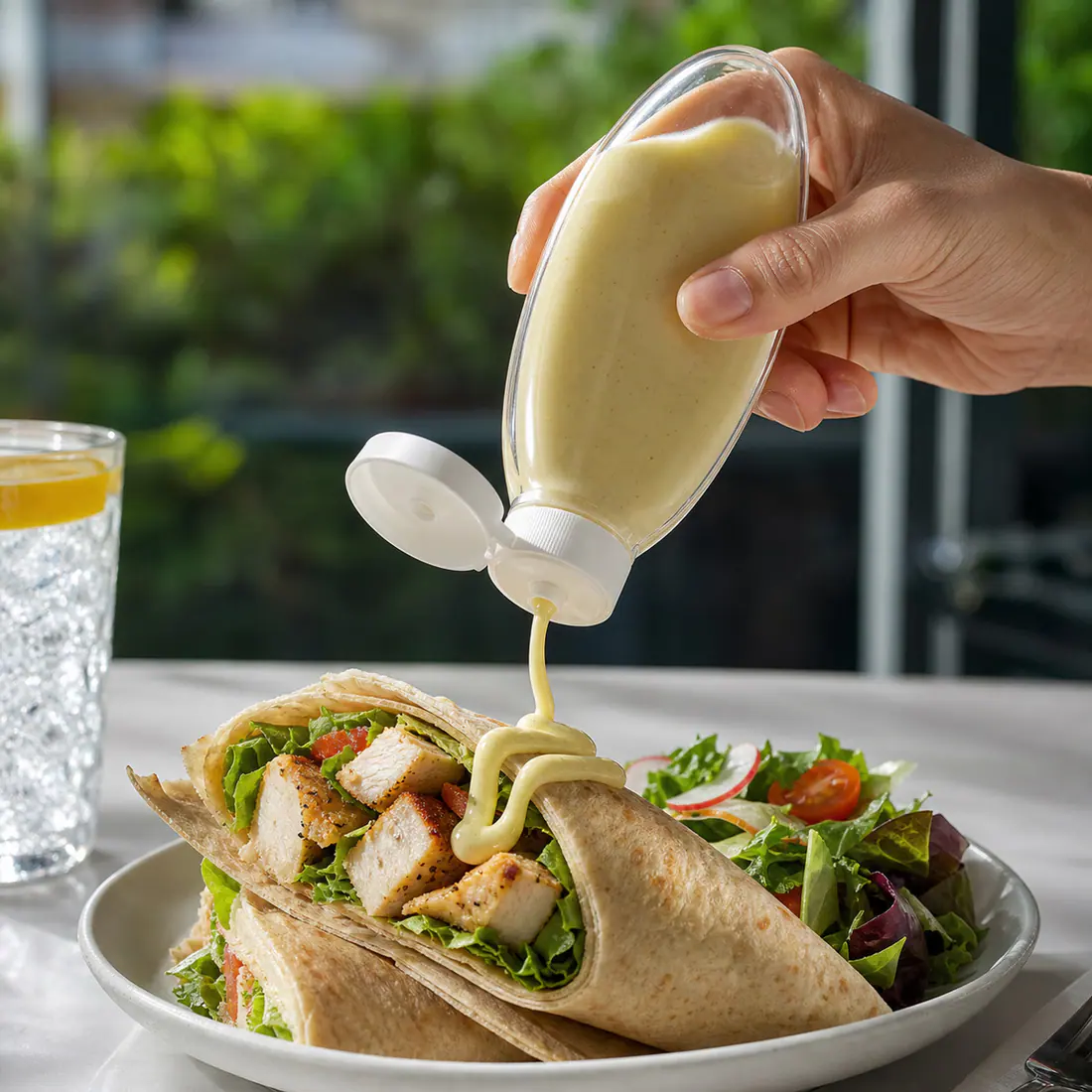 Flacons souples transparents pour sauces – utilisation pour le conditionnement alimentaire