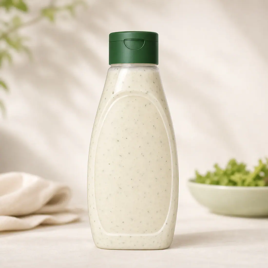 Bouteille pour vinaigrette avec bouchon doseur