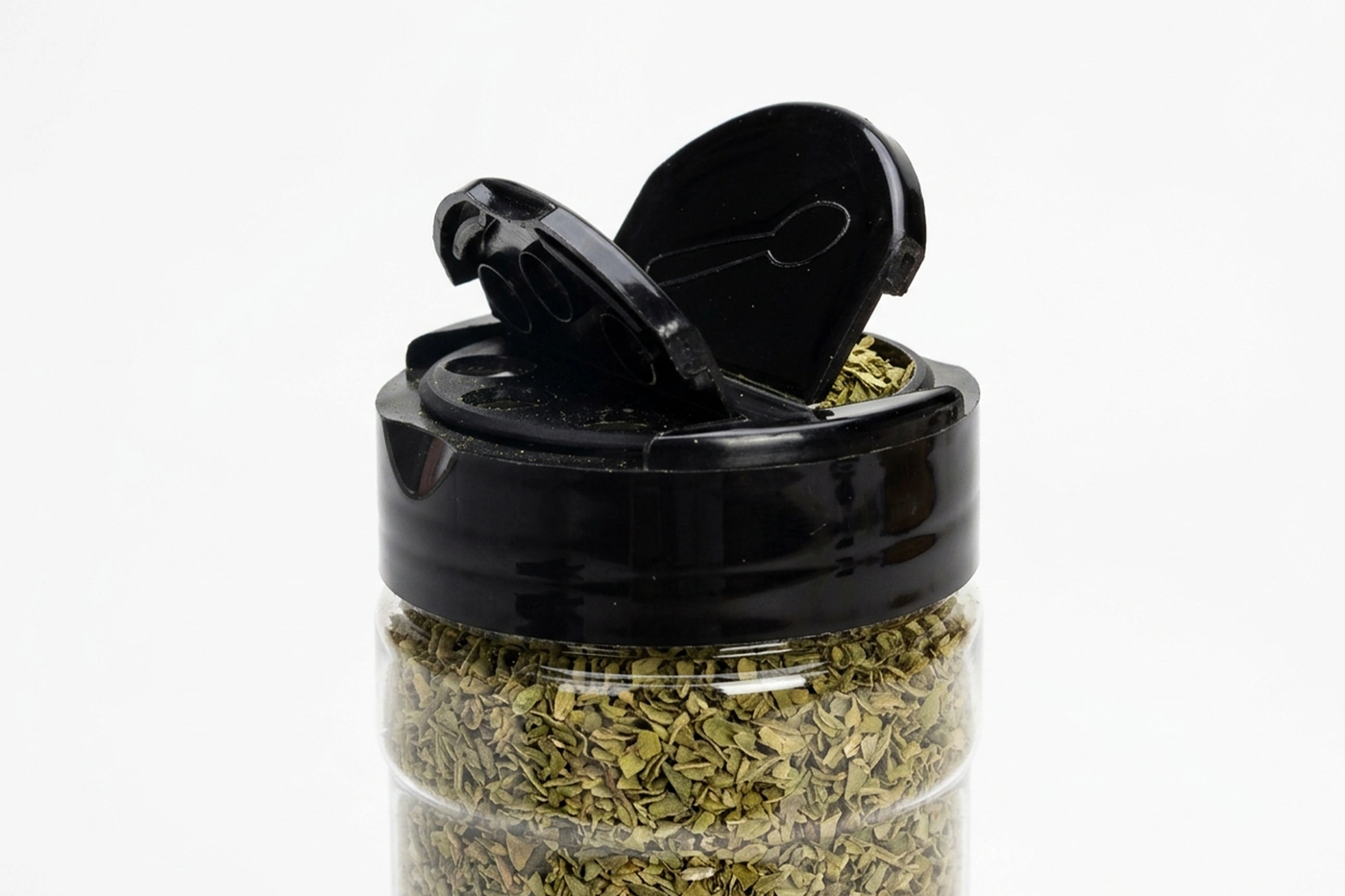 Pots à épices avec couvercle à double ouverture détail du bouchon et de l'étanchéité