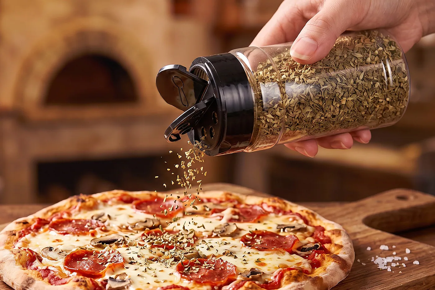 Pots à épices avec couvercle à double ouverture – utilisation pour le conditionnement alimentaire