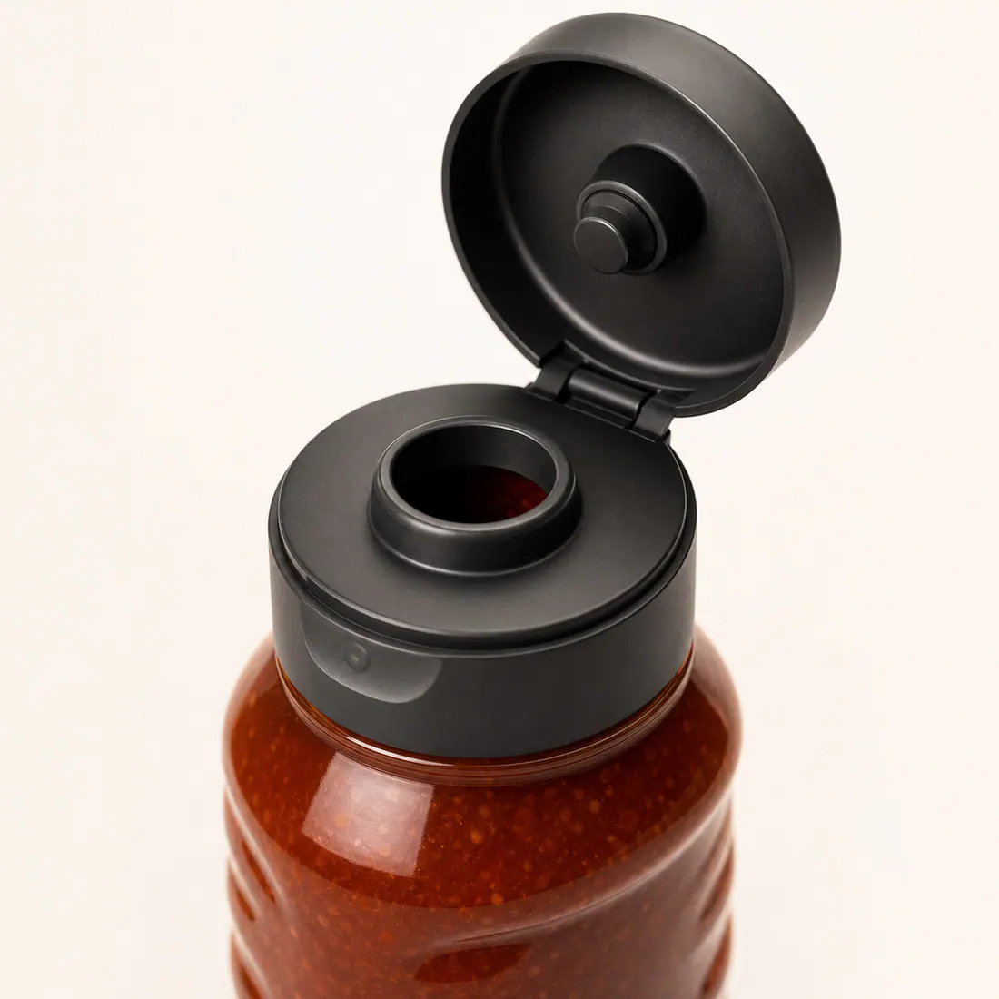 Bouteilles pour sauces fermentées et recettes du monde détail du bouchon et de l'étanchéité