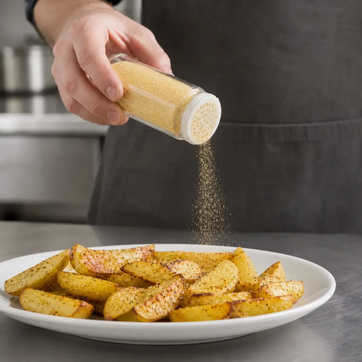 Saupoudreuse en verre pour épices fines – utilisation pour le conditionnement alimentaire