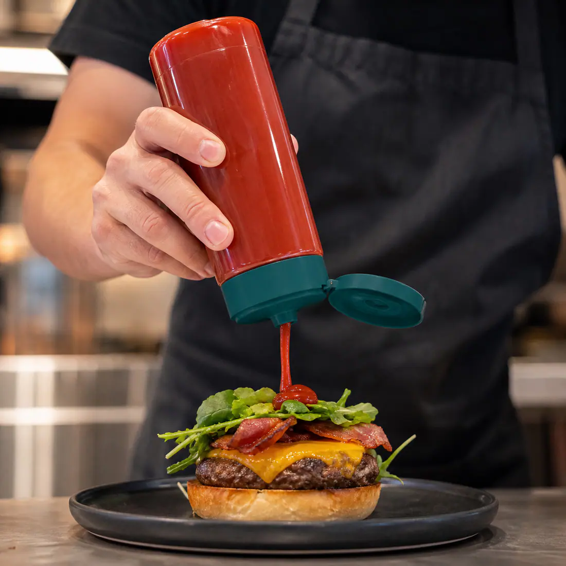 Bouchons à clapet pour condiments – utilisation pour le conditionnement alimentaire