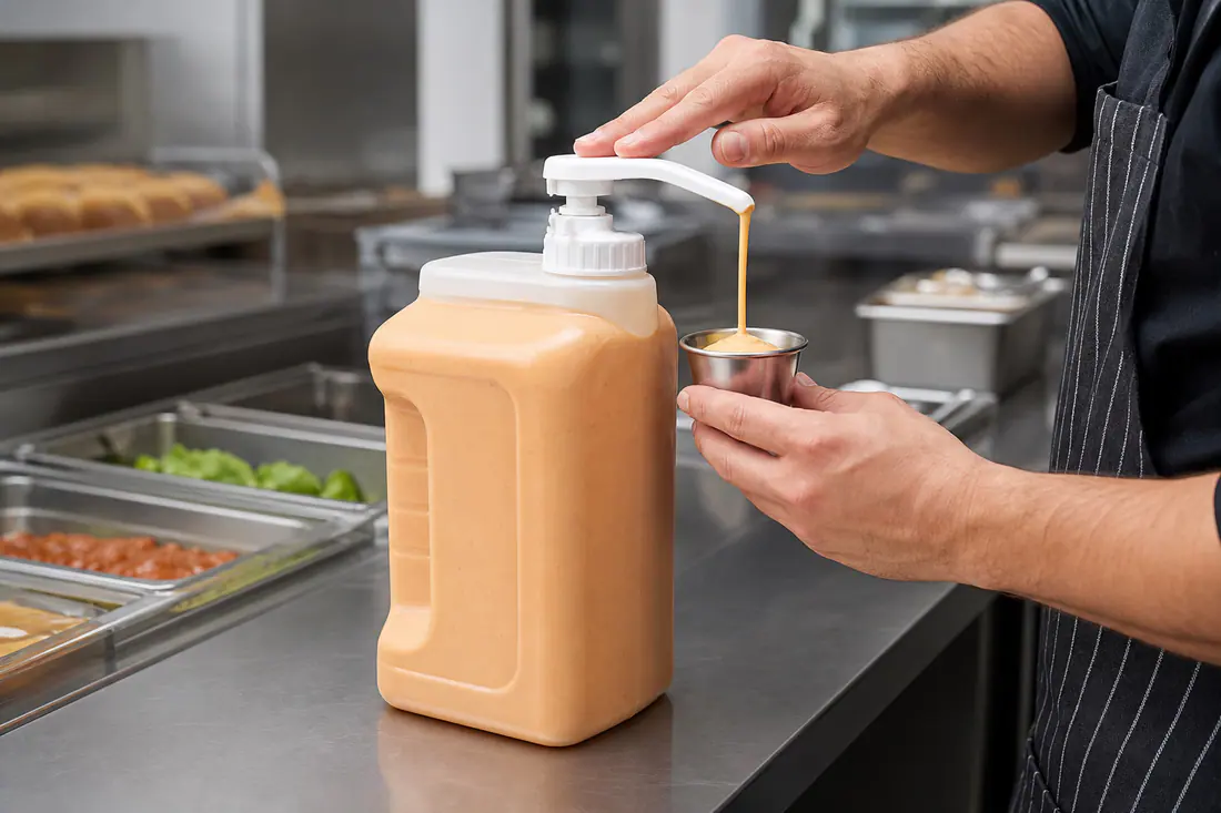 Contenants pour sauces destinés à la restauration – utilisation pour le conditionnement alimentaire