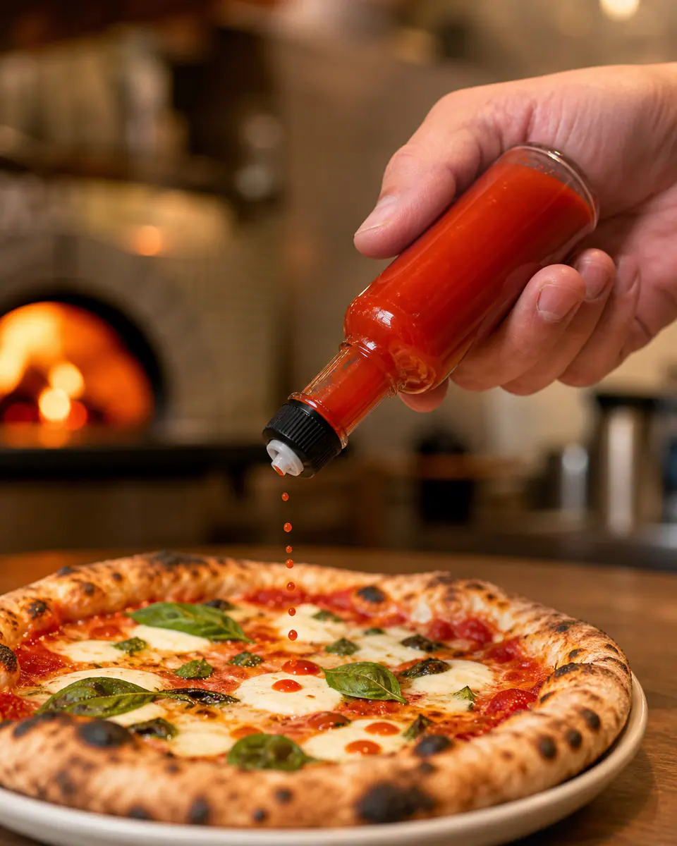 Bouteilles en verre pour sauce piquante avec réducteur – utilisation pour le conditionnement alimentaire