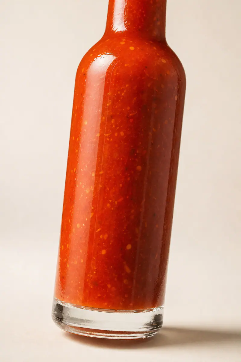 Bouteilles en verre pour sauce piquante avec réducteur détail du matériau et de la fabrication