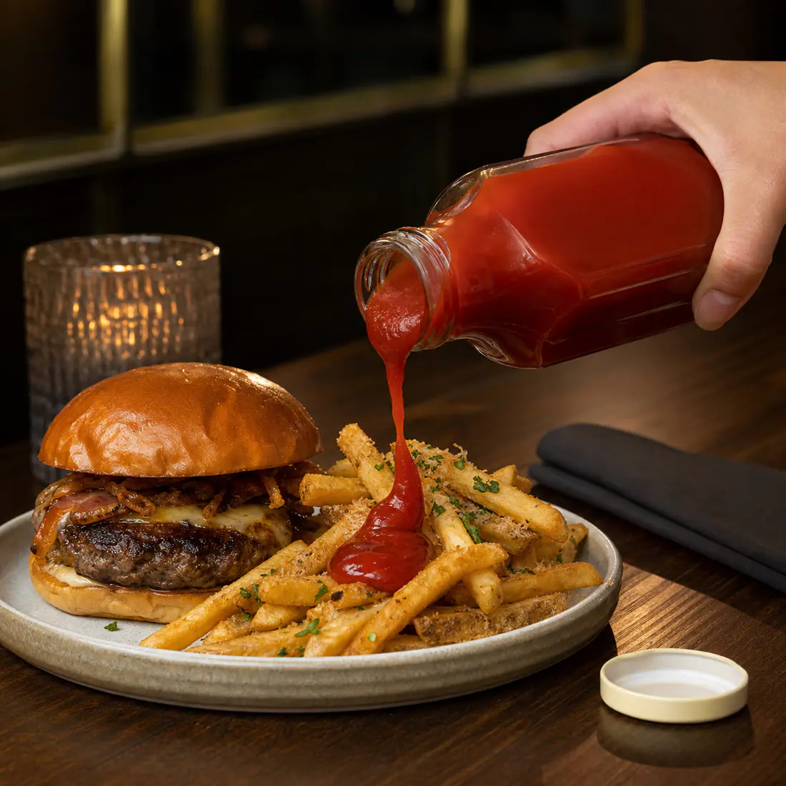 Bouteilles en verre pour ketchup et sauce tomate – utilisation pour le conditionnement alimentaire