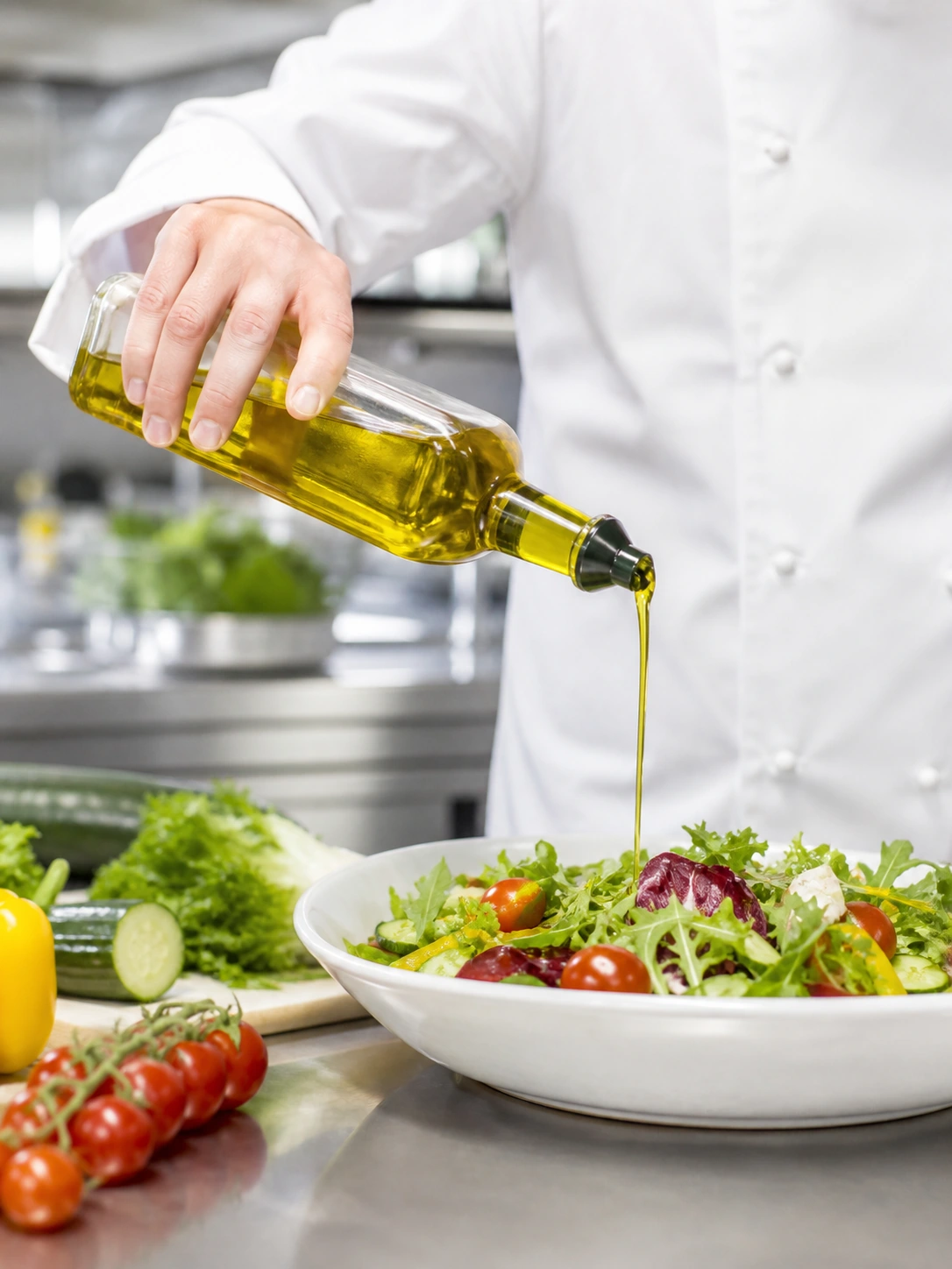 Bouteille en verre pour huile d’olive 1 L – utilisation pour le conditionnement alimentaire