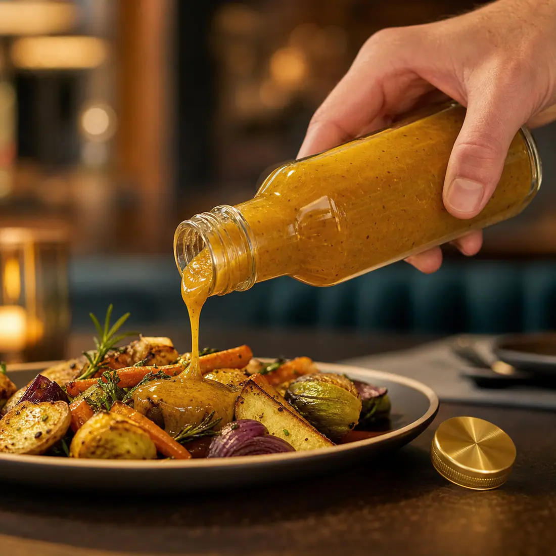 Bouteilles en verre pour sauces avec capsule métallique – utilisation pour le conditionnement alimentaire