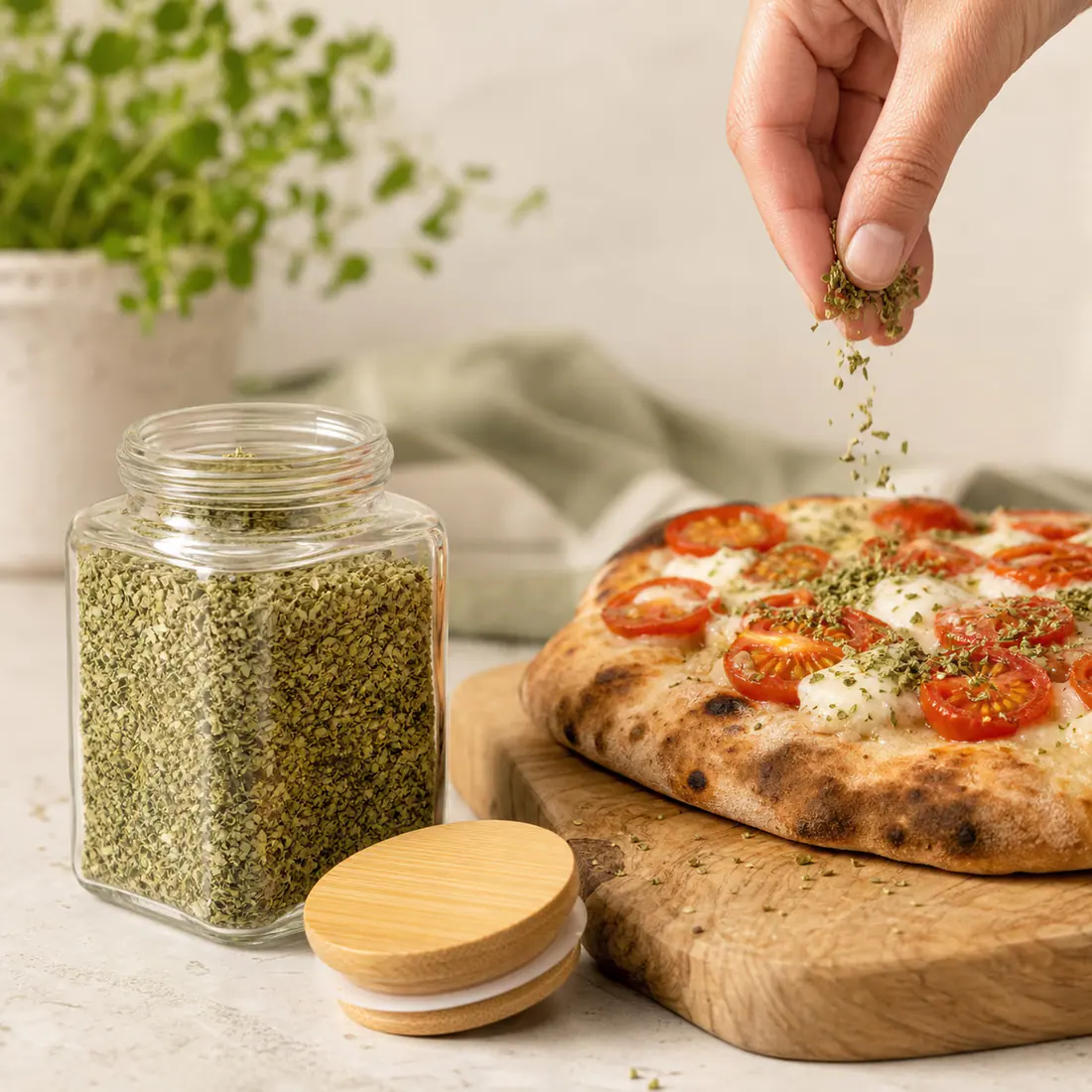 Pots à épices en verre avec couvercle – utilisation pour le conditionnement alimentaire