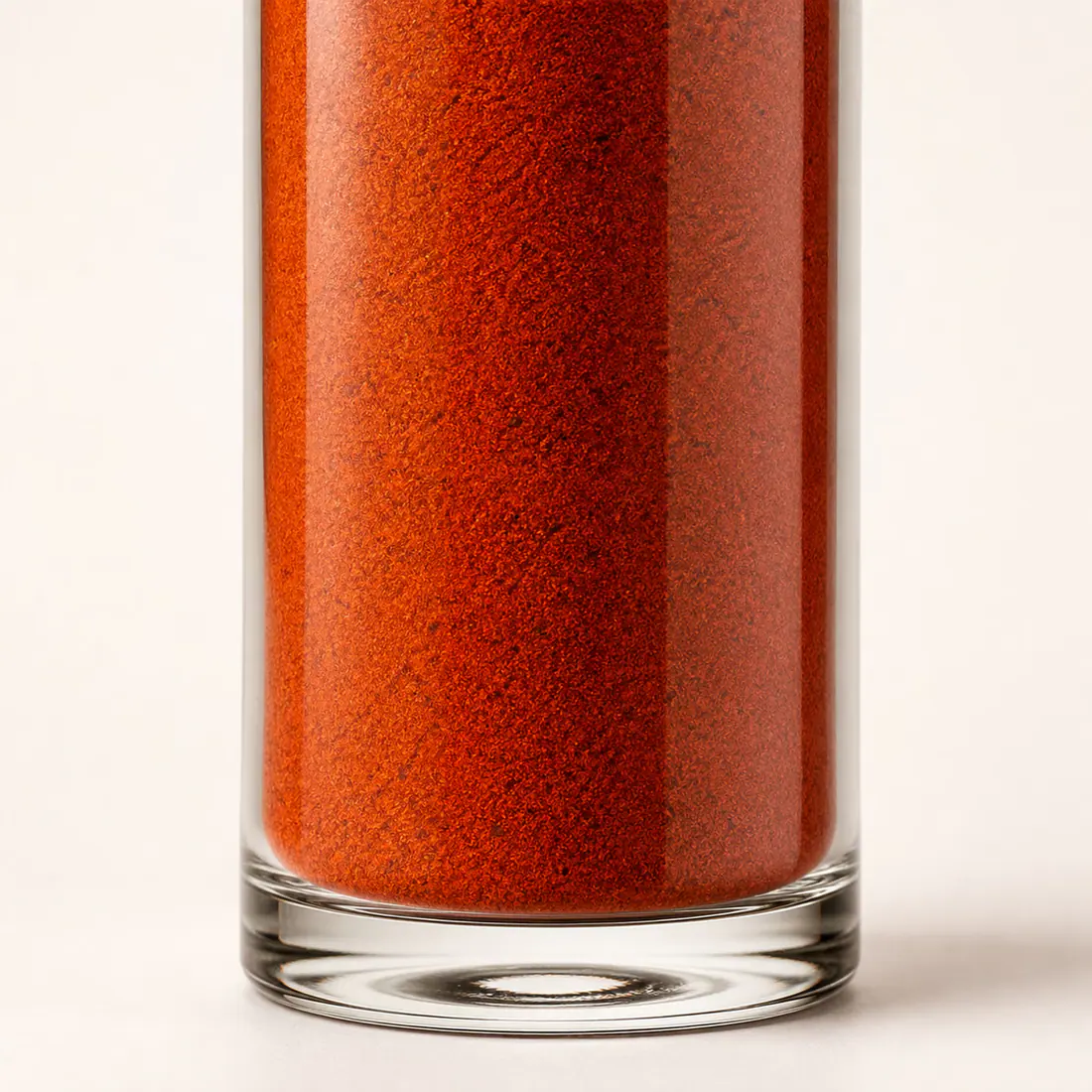 Pots en verre à épices avec saupoudreur détail du matériau et de la fabrication