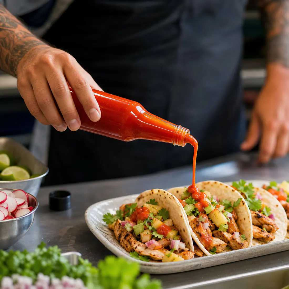 Bouteilles woozy en verre pour sauces – utilisation pour le conditionnement alimentaire