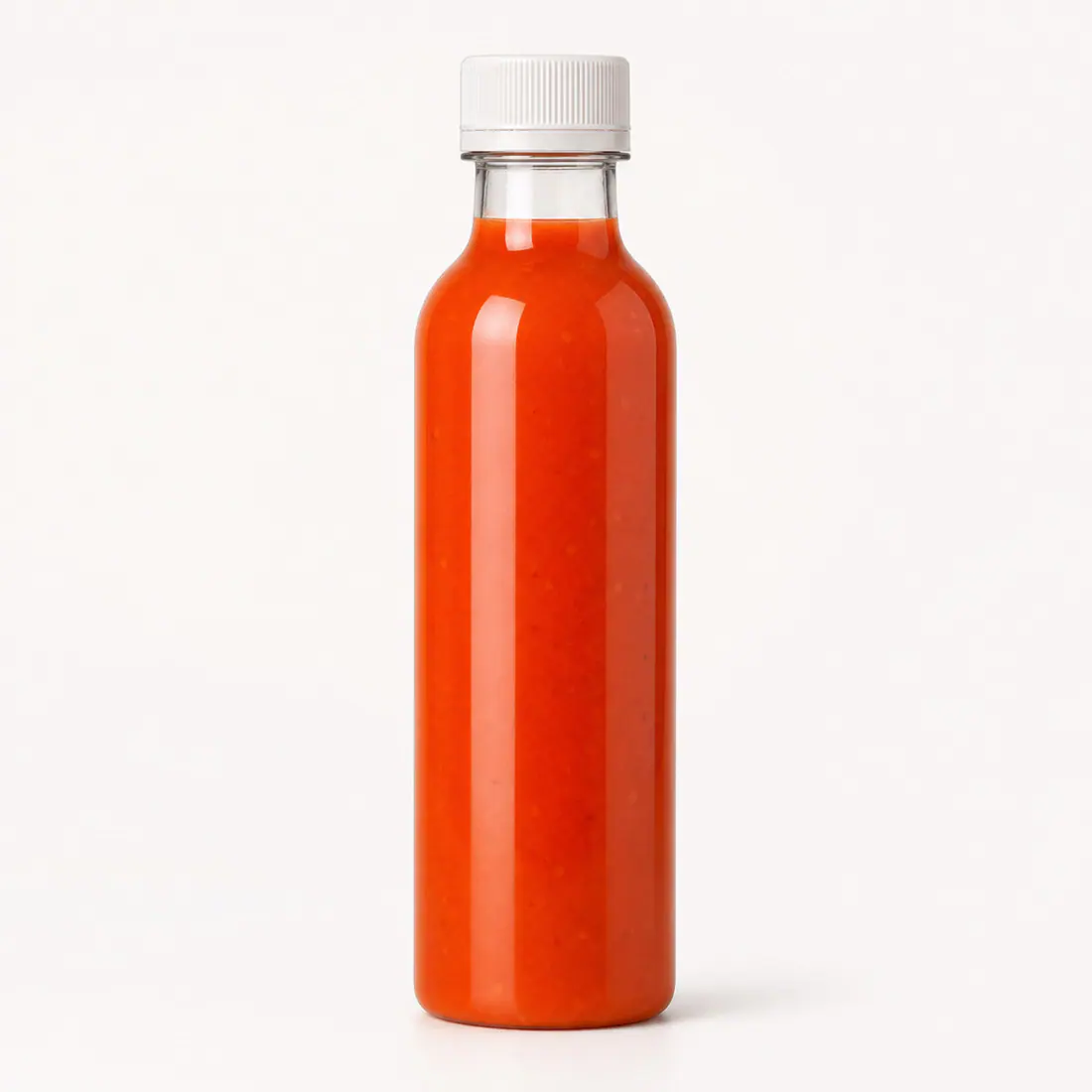Bouteilles en plastique et en verre pour sauce piquante