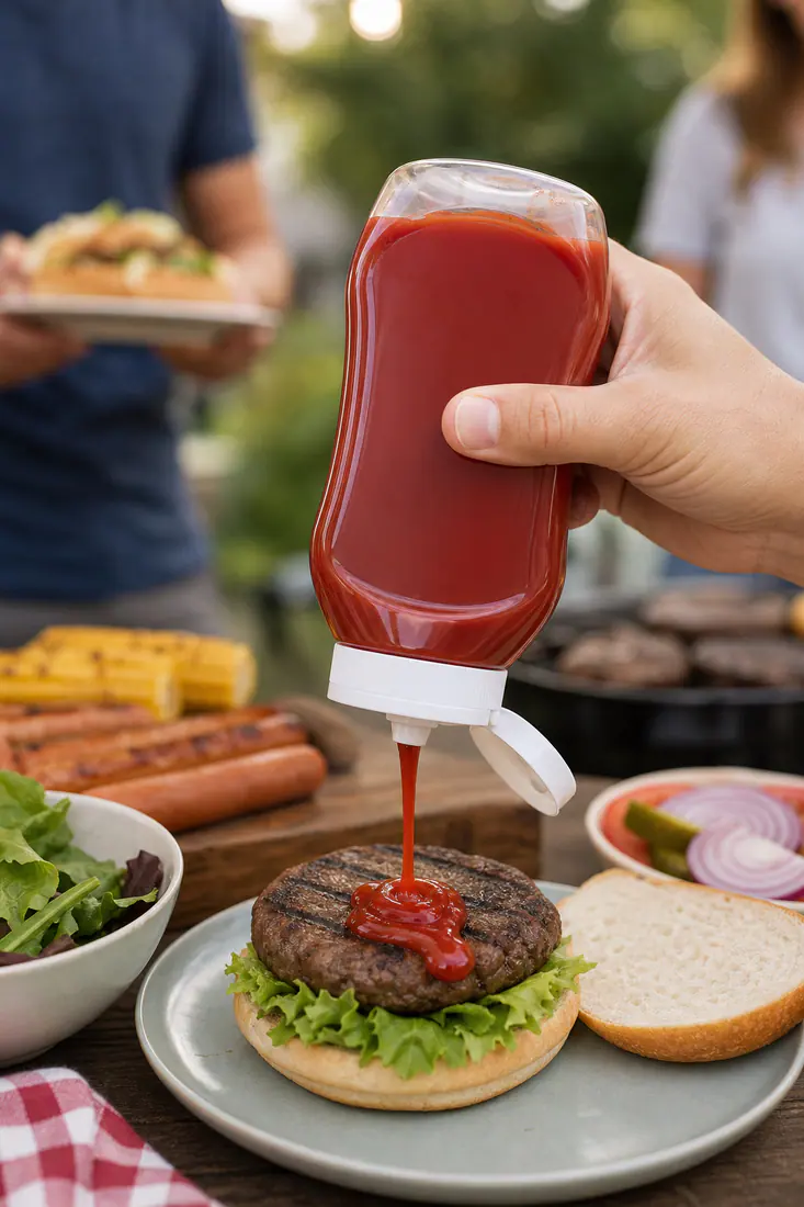 Flacon souple pour ketchup – utilisation pour le conditionnement alimentaire