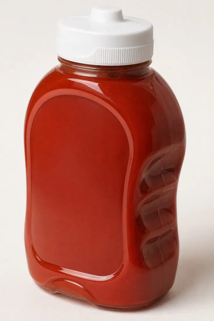 Flacon souple pour ketchup détail du matériau et de la fabrication
