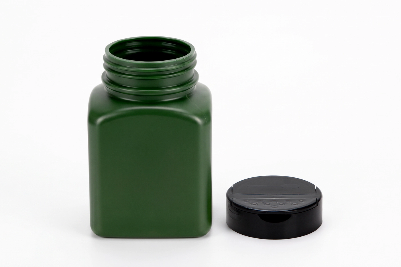 Pot opaque pour épices 120 ml détail du matériau et de la fabrication