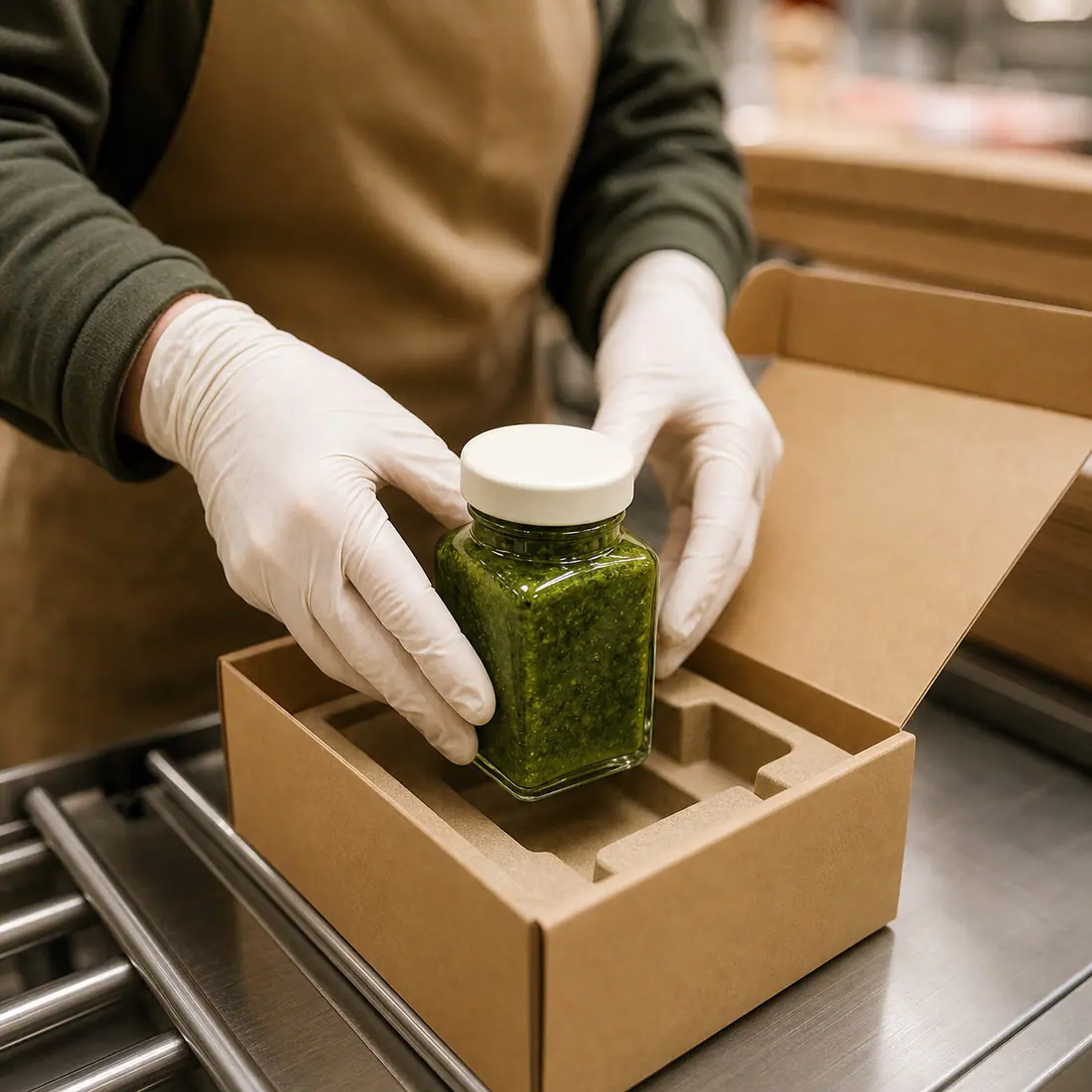 Bouteilles en verre pour condiments en marque propre – utilisation pour le conditionnement alimentaire