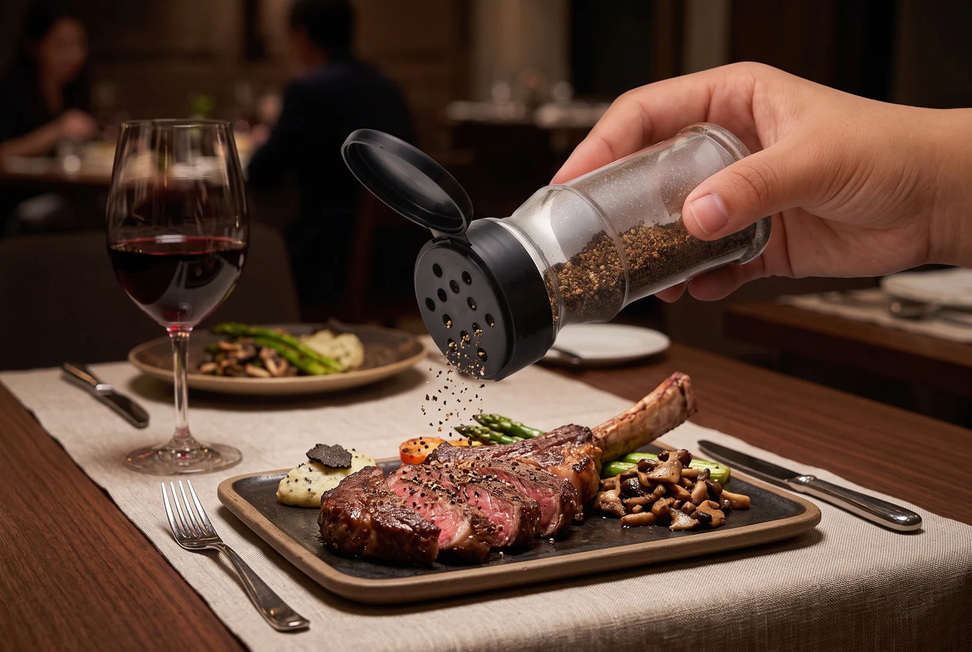 Bouchons saupoudreurs avec opercule – utilisation pour le conditionnement alimentaire