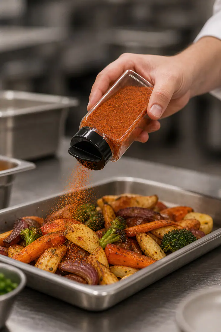 Flacons à épices avec bouchon saupoudreur – utilisation pour le conditionnement alimentaire