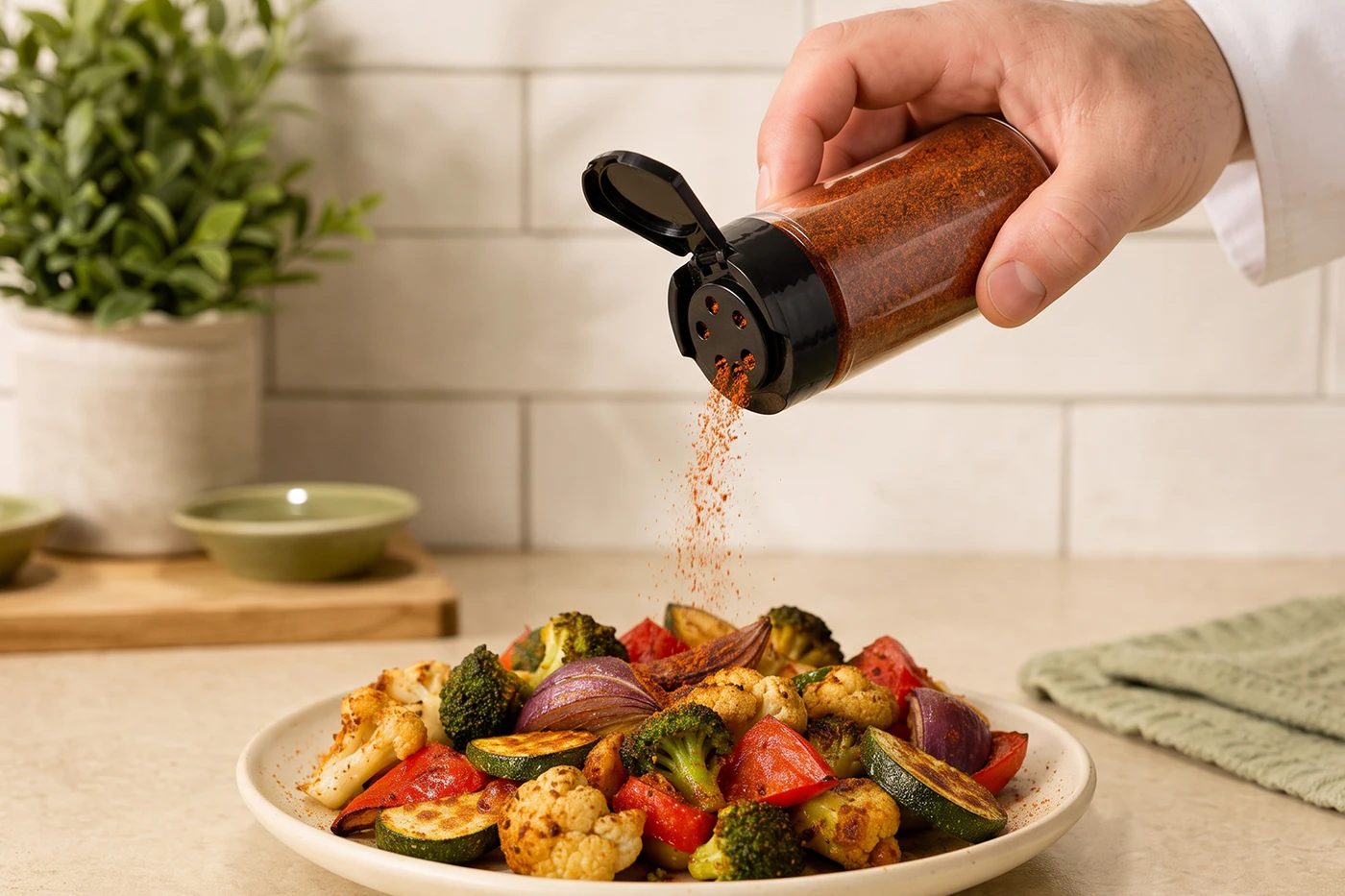 Pots à épices avec saupoudreur – utilisation pour le conditionnement alimentaire