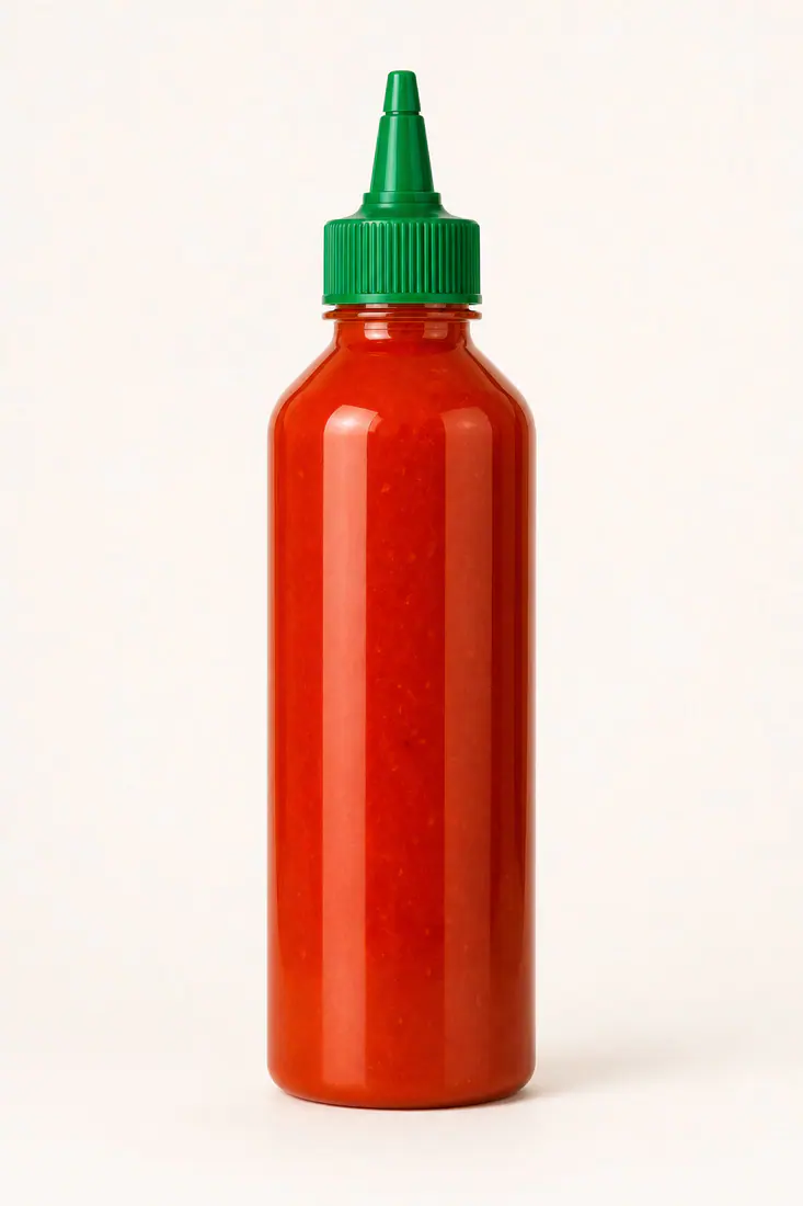 Flacons doseurs pour sauce sriracha – vue du produit