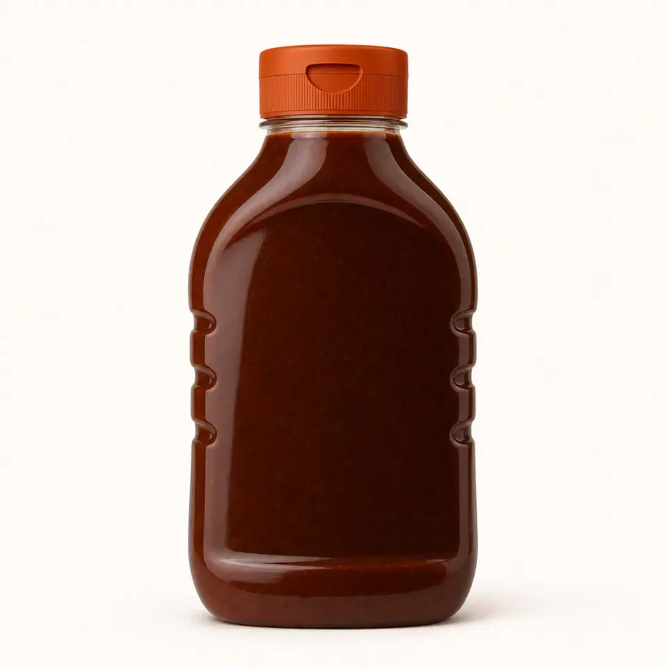 Gammes de bouteilles pour sauce barbecue – vue du produit