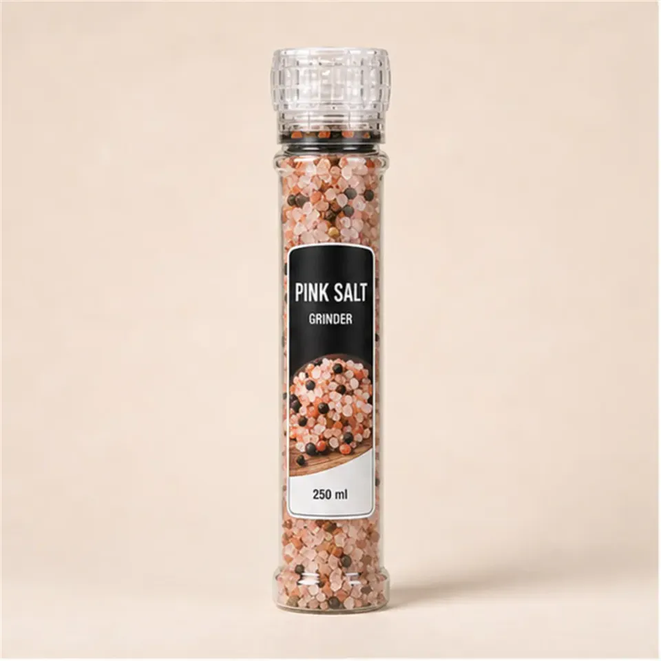 Moulin à épices haut transparent 250 ml – vue du produit