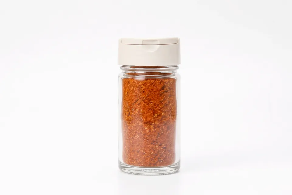 Saupoudreuse en verre avec couvercle à double ouverture – vue du produit