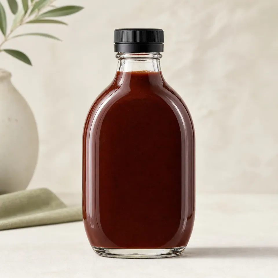 Bouteilles en verre pour sauce barbecue – vue du produit