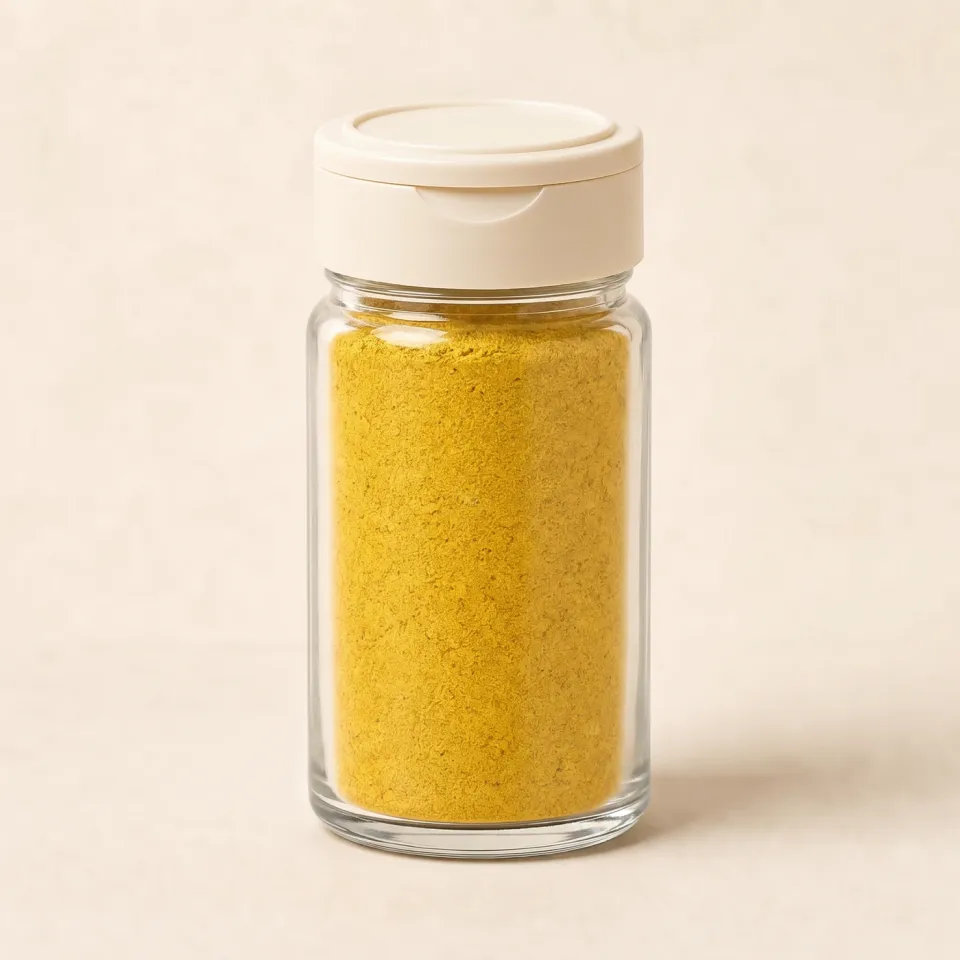Pots à épices en verre avec couvercle saupoudreur – vue du produit