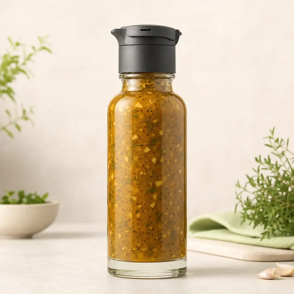 Bouteilles pour marinades et sauces grillades – vue du produit