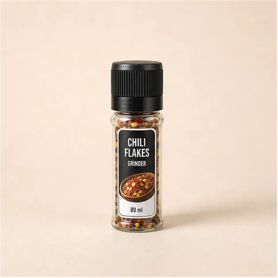 Mini-moulin à épices, tête noire, 80 ml – vue du produit