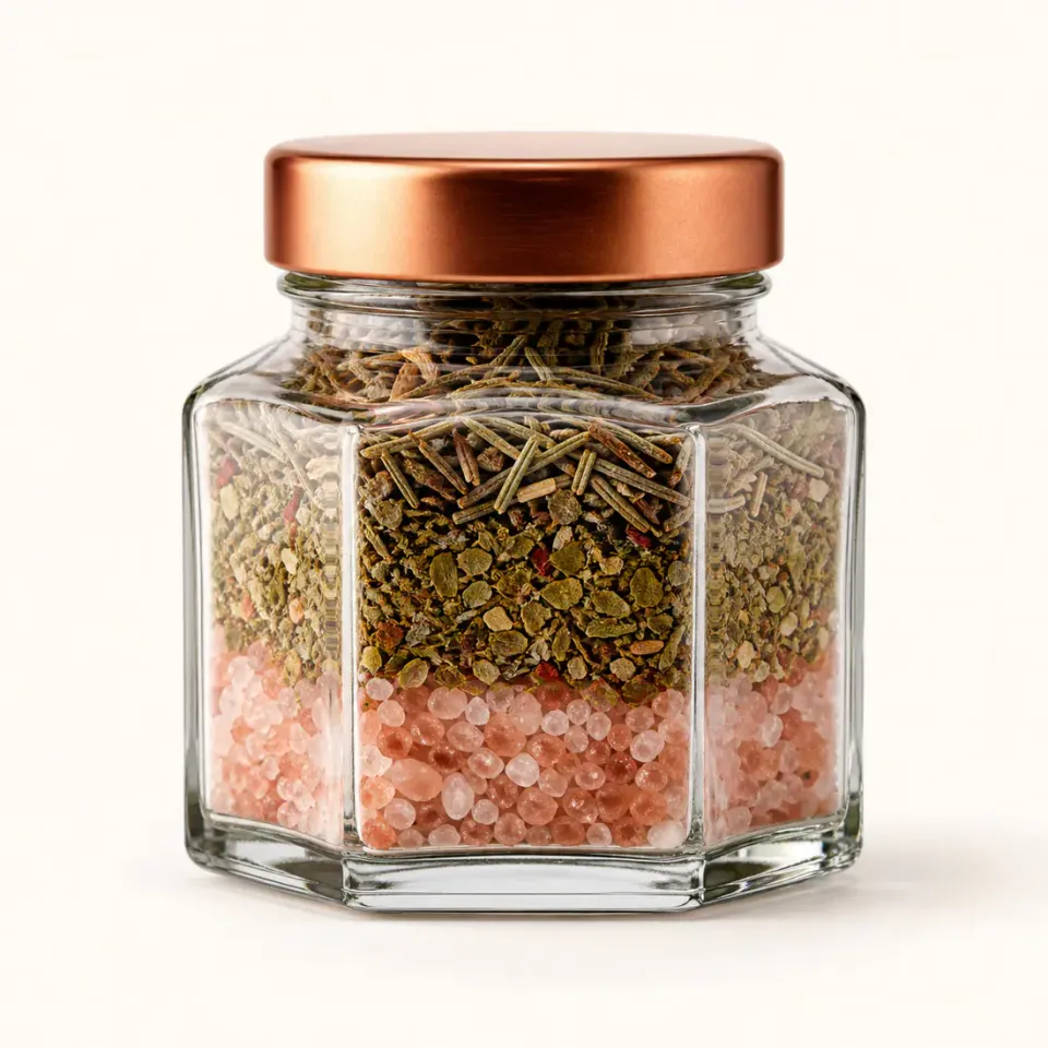 Pots à épices premium en verre – vue du produit