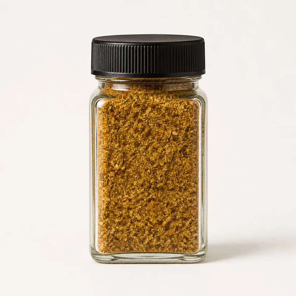 Pots à épices carrés en verre – vue du produit