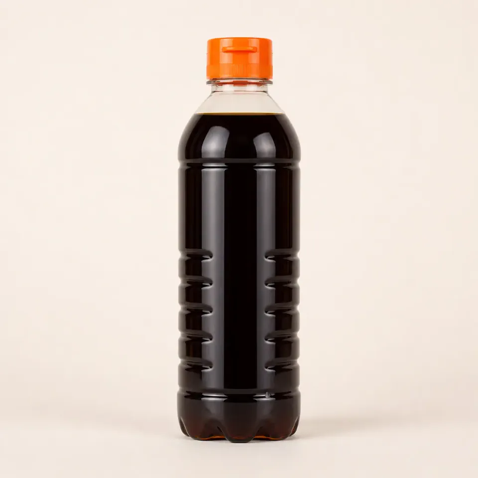 Bouteilles de sauce soja avec témoin d'ouverture – vue du produit